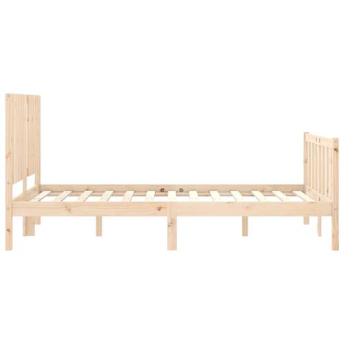 Sengeramme uden madras 120x200 cm massivt fyrretræ
