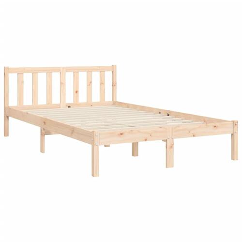 Sengeramme uden madras 120x200 cm massivt fyrretræ