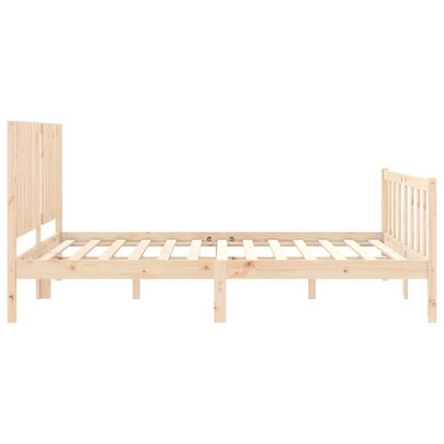 Sengeramme uden madras 160x200 cm massivt fyrretræ