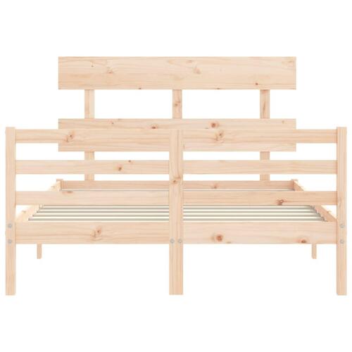 Sengeramme med sengegavl Small Double massivt træ