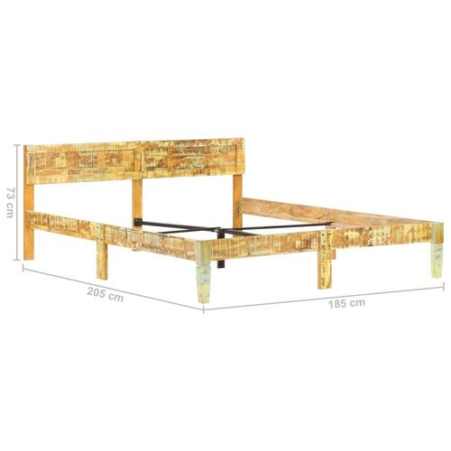 Sengestel 180x200 cm massivt genbrugstræ