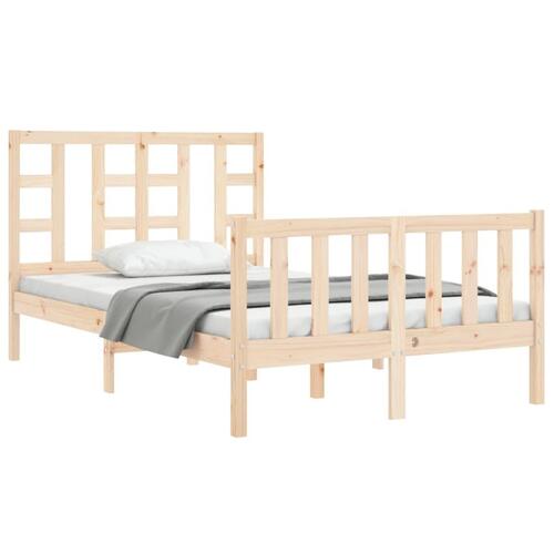 Sengeramme med sengegavl Small Double massivt træ