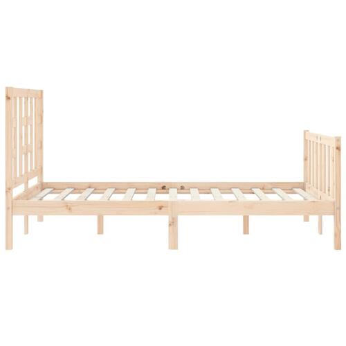 Sengeramme med sengegavl Small Double massivt træ