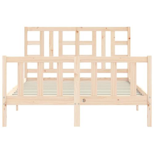 Sengeramme uden madras 140x200 cm massivt fyrretræ