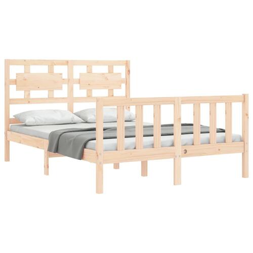 Sengeramme med sengegavl Small Double massivt træ