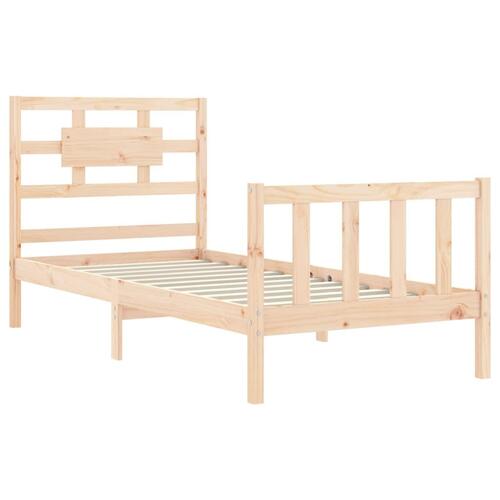 Sengeramme uden madras 90x200 cm massivt fyrretræ