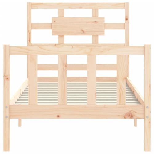 Sengeramme uden madras 90x200 cm massivt fyrretræ