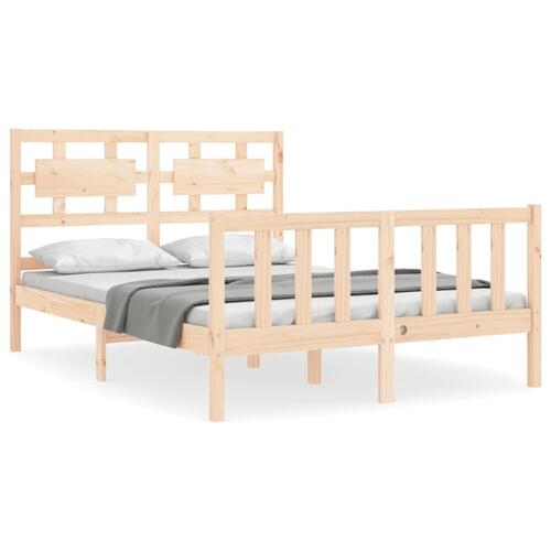 Sengeramme uden madras 120x200 cm massivt fyrretræ