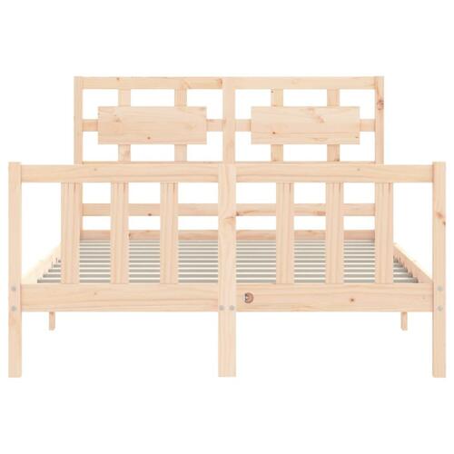 Sengeramme uden madras 120x200 cm massivt fyrretræ