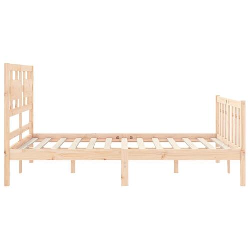 Sengeramme uden madras 120x200 cm massivt fyrretræ