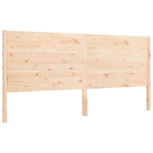 Sengeramme uden madras 200x200 cm massivt fyrretræ
