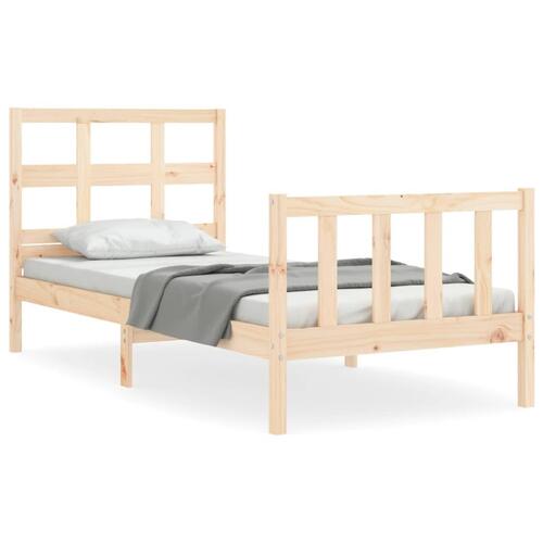 Sengeramme uden madras 90x200 cm massivt fyrretræ