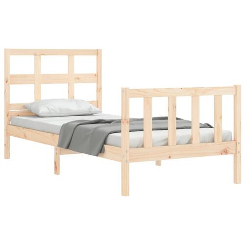 Sengeramme uden madras 90x200 cm massivt fyrretræ