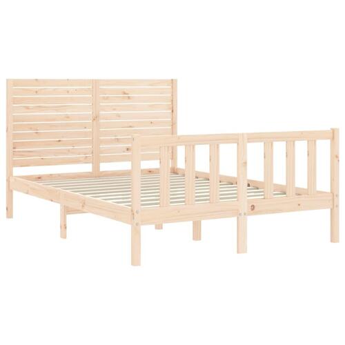 Sengeramme uden madras 120x200 cm massivt fyrretræ