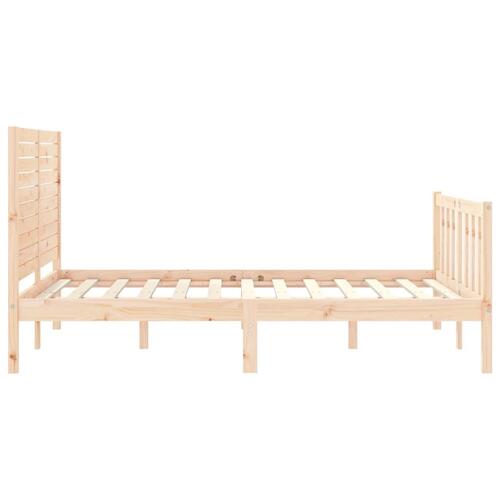 Sengeramme uden madras 120x200 cm massivt fyrretræ