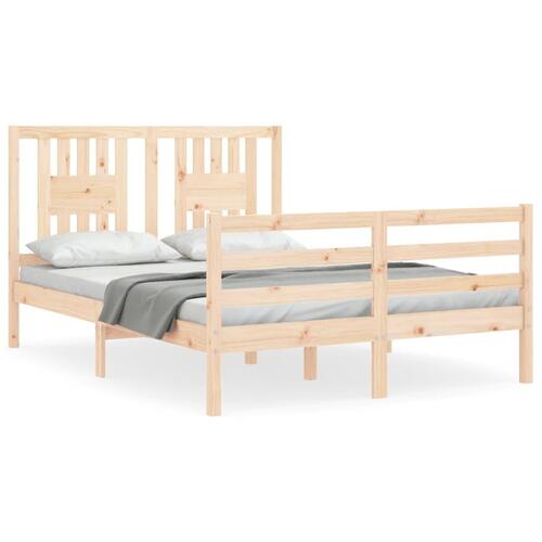 Sengeramme med sengegavl Small Double massivt træ