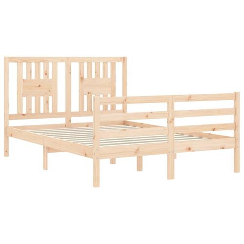 Sengeramme med sengegavl Small Double massivt træ