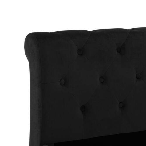 Sengestel 100x200 cm fløjl sort