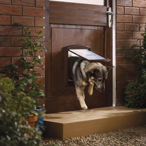 PetSafe 2-vejskæledyrsdør 755 mellem 26,7 x 22,8 cm brun 5021