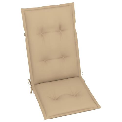 Hynder til havestol 4 stk. 120x50x7 cm beige (OUTLET A+)