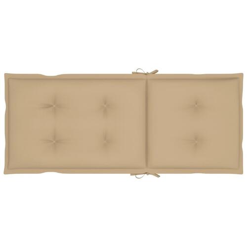 Hynder til havestol 4 stk. 120x50x7 cm beige (OUTLET A+)