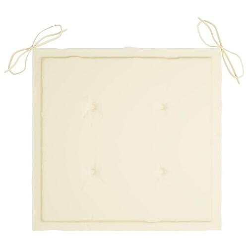 Hynder til havestol 2 stk. 40x40x4 cm stof cremefarvet (OUTLET A+)