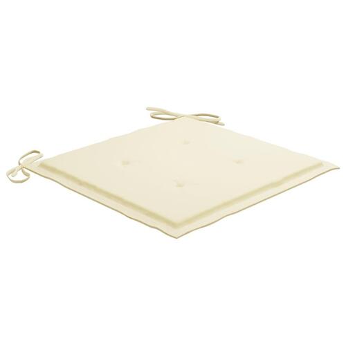 Hynder til havestol 2 stk. 40x40x4 cm stof cremefarvet (OUTLET A+)