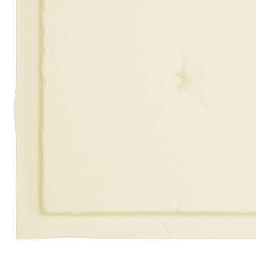 Hynder til havestol 2 stk. 40x40x4 cm stof cremefarvet (OUTLET A+)