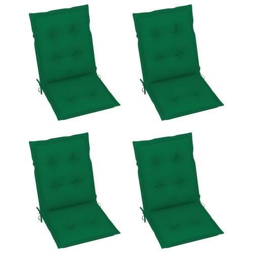 Hynder til havestol 4 stk. 100x50x7 cm grøn (OUTLET A)