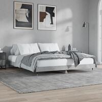 Sengestel 120x200 cm konstrueret træ betongrå