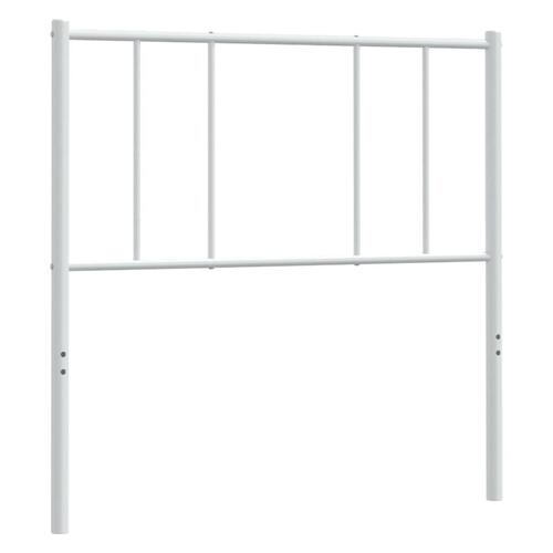 Sengegavl 107 cm metal hvid