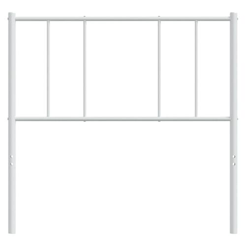 Sengegavl 90 cm metal hvid