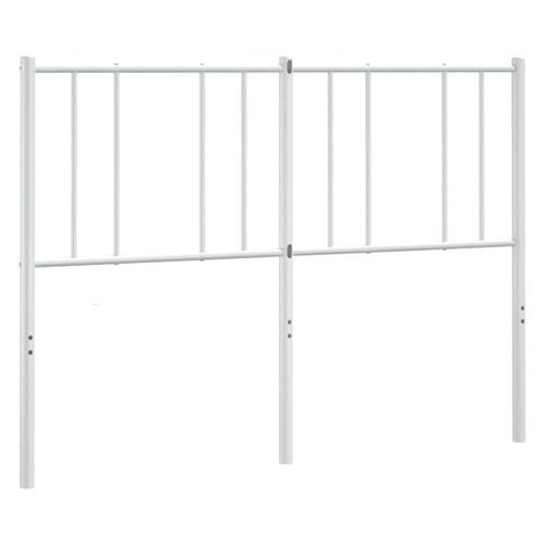 Sengegavl 150 cm metal hvid