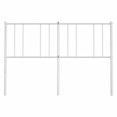 Sengegavl 160 cm metal hvid