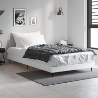 Sengeramme 90x200 cm konstrueret træ hvid