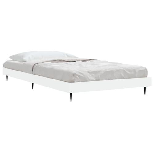 Sengeramme 90x200 cm konstrueret træ hvid