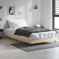 Sengeramme 90x200 cm uden madras konstrueret træ sonoma-eg