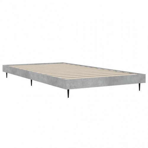 Sengeramme 90x200 cm i konstrueret træ - betongrå