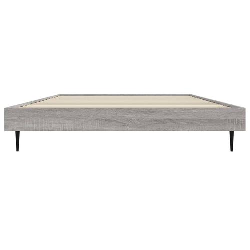 Sengeramme 90x200 cm konstrueret træ grå sonoma-eg