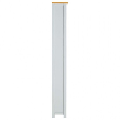 Bogreol 80x22,5x170 cm 6 hylder massivt egetræ