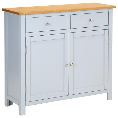 Skænk 90x33,5x83 cm massivt egetræ