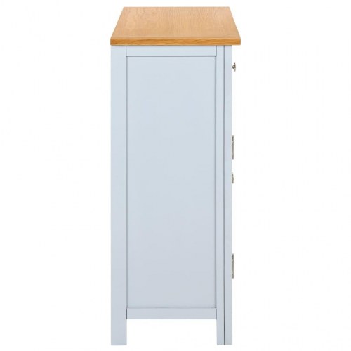 Skænk 90x33,5x83 cm massivt egetræ