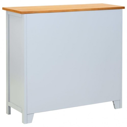 Skænk 90x33,5x83 cm massivt egetræ