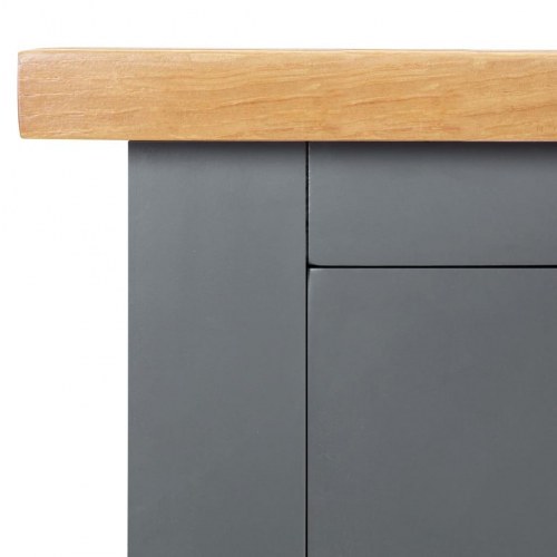 Skænk 110x33,5x70 cm massivt egetræ