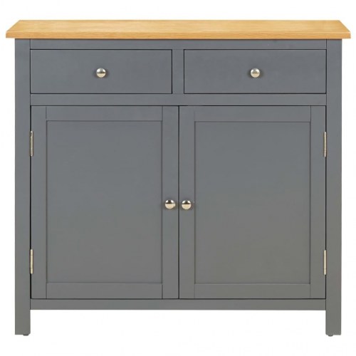 Skænk 90x33,5x83 cm massivt egetræ
