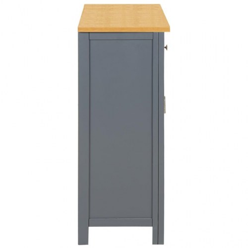 Skænk 90x33,5x83 cm massivt egetræ