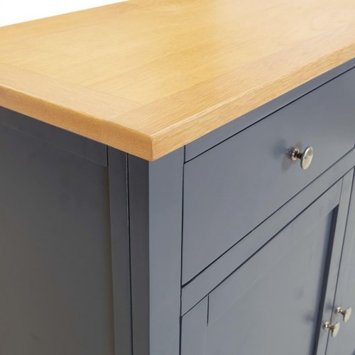 Skænk 90x33,5x83 cm massivt egetræ