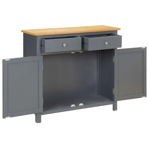 Skænk 90x33,5x83 cm massivt egetræ