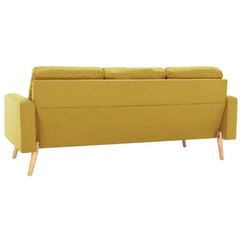 3-personers sofa stof gul