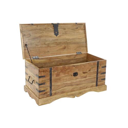Kiste Natur Kolonistil Akacie 90 x 40 x 40 cm
